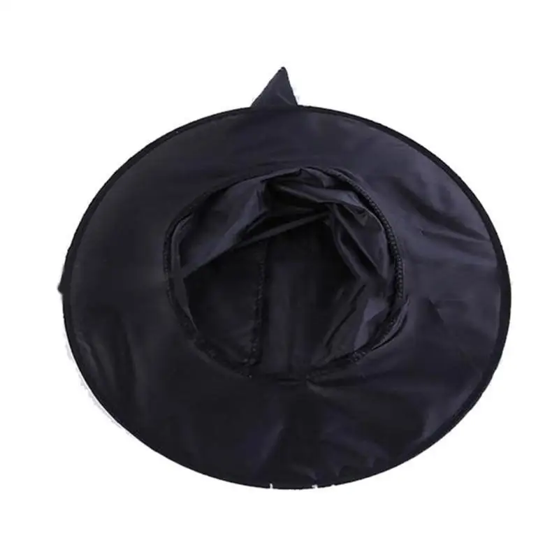 39BD Cool Witch Hat with Spiders Charm for Women Men Teenagers for Halloween Party Spiders Dark Wizard Cosplay
