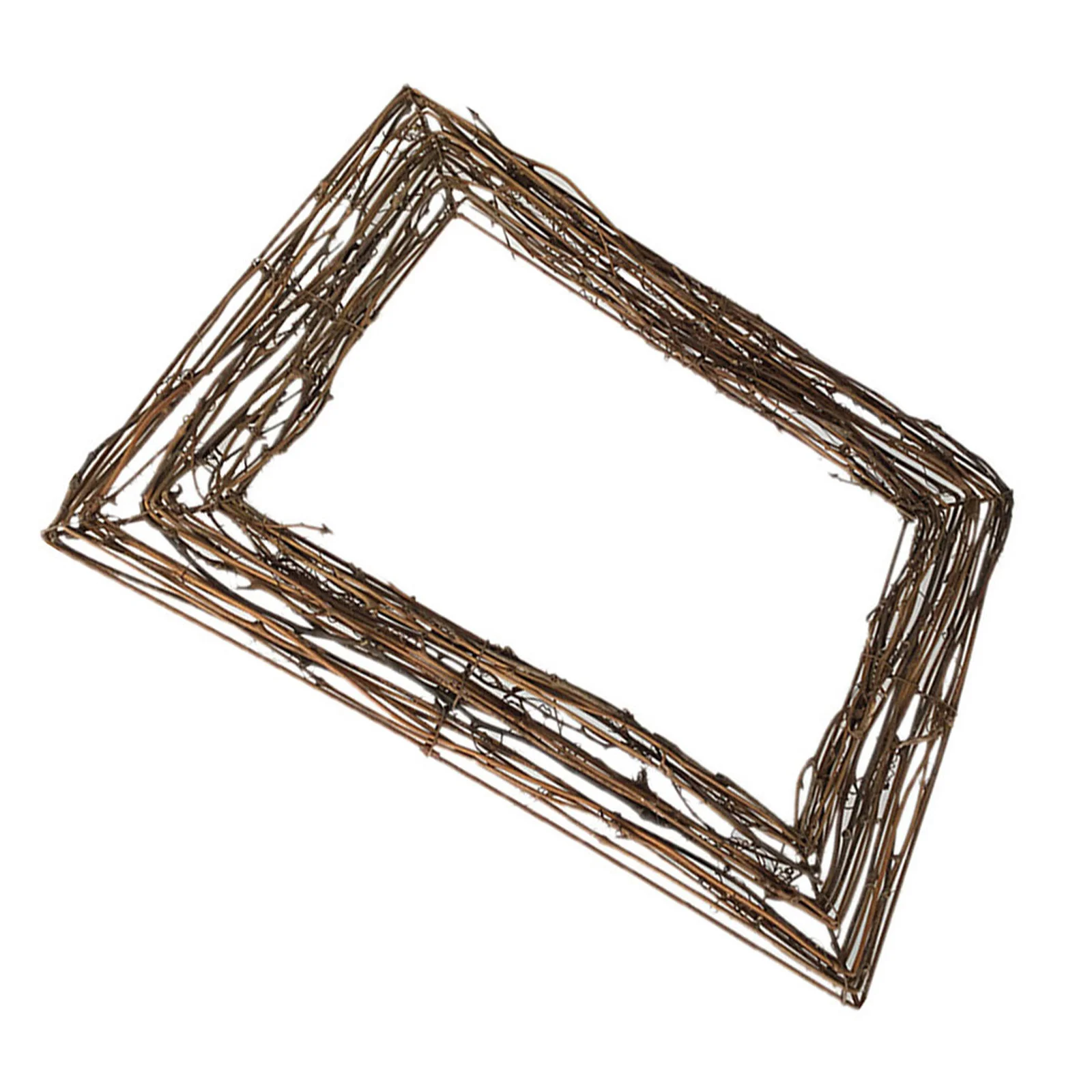 

1pc Natural Wreath Base Vine Branch Rattan Twig Craft Ring For Diy Floral Decoration Holiday Wedding Party Decor Prop