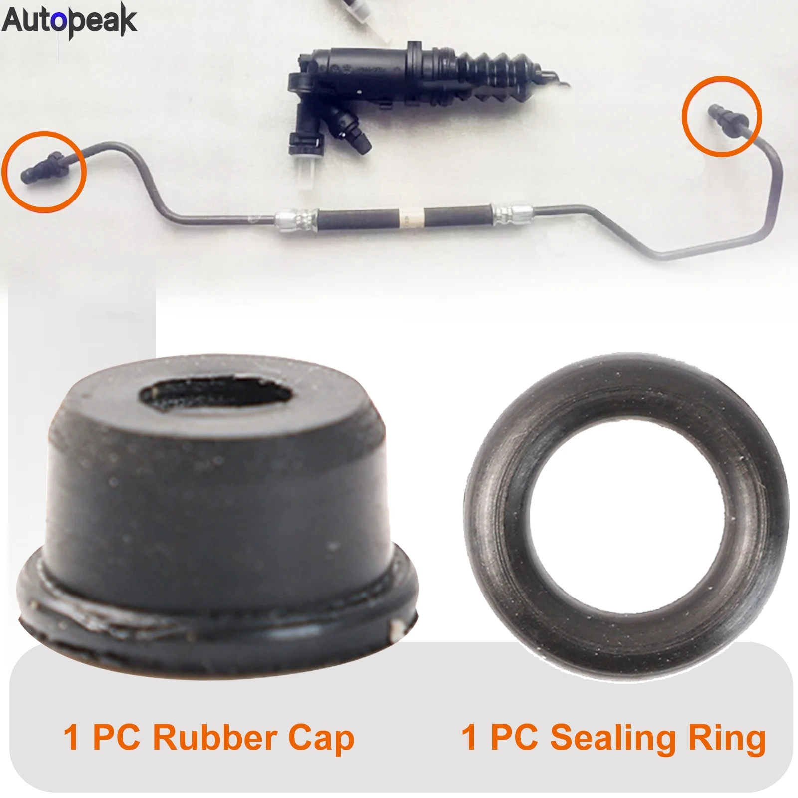 

Brake Clutch Slave Master Cylinder Pipe Joint Clip Seal Gasket Repair Kit 1K0798741 02F141143A For Audi Skoda Seat VW CC Jetta