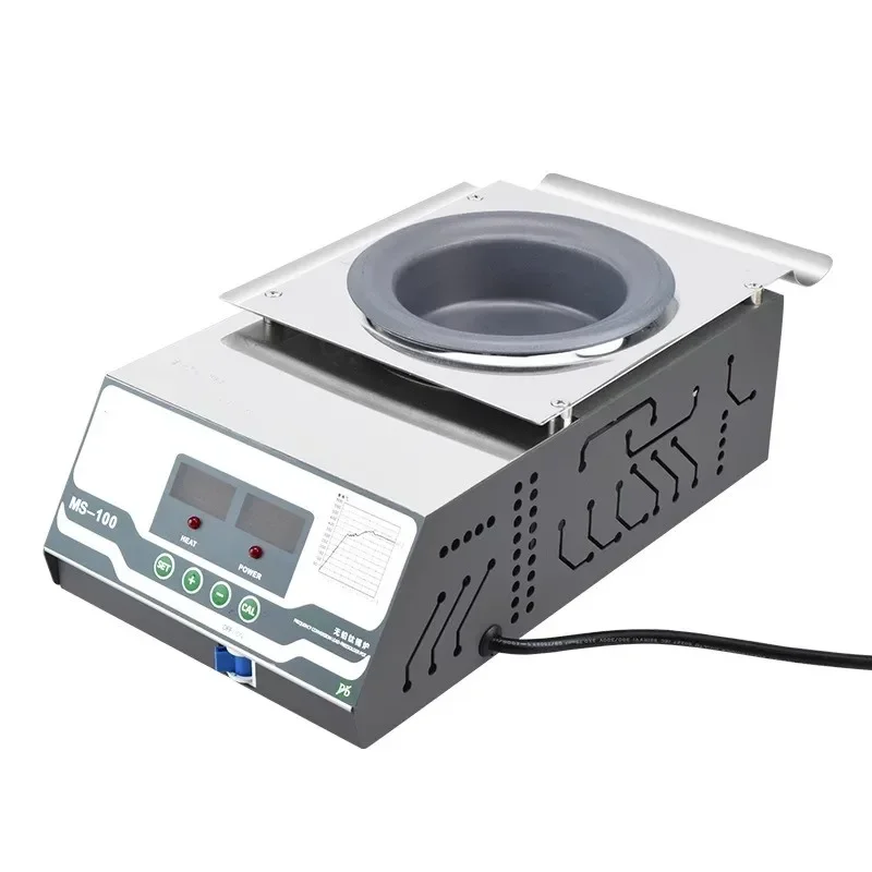 

High Temperature Solder Tin Furnace Digital Display Lead-freeSteel Square Round Constant Temperature Melting Tin