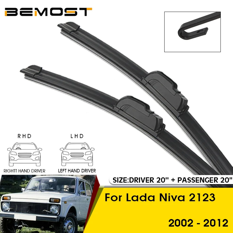 Car Wiper Blades For Lada Niva 2123 2002-2012 Windshield Windscreen Front Window Blades 20