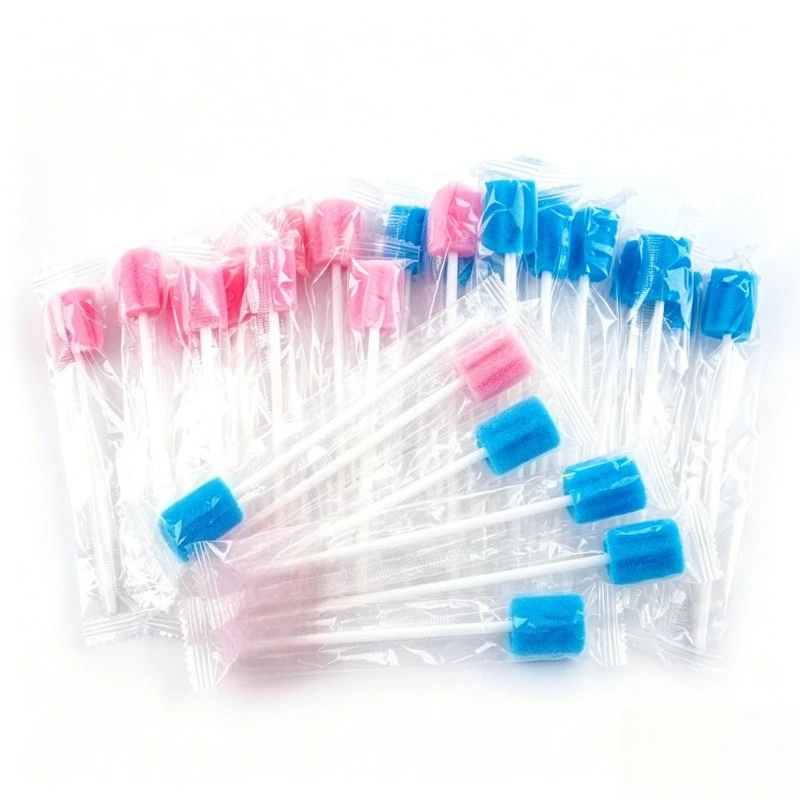 400Pcs Cleaning Mouth Swabs Foam Sputum Sponge Stick For Oral Medical Use Oral Care Disposable Oral Care Sponge Swab Tooth