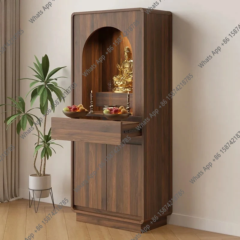 Armario vertical para mesa, plataforma budista, estuche para incienso doméstico, para el Dios de la Riqueza Guanyin, armario Shentai
