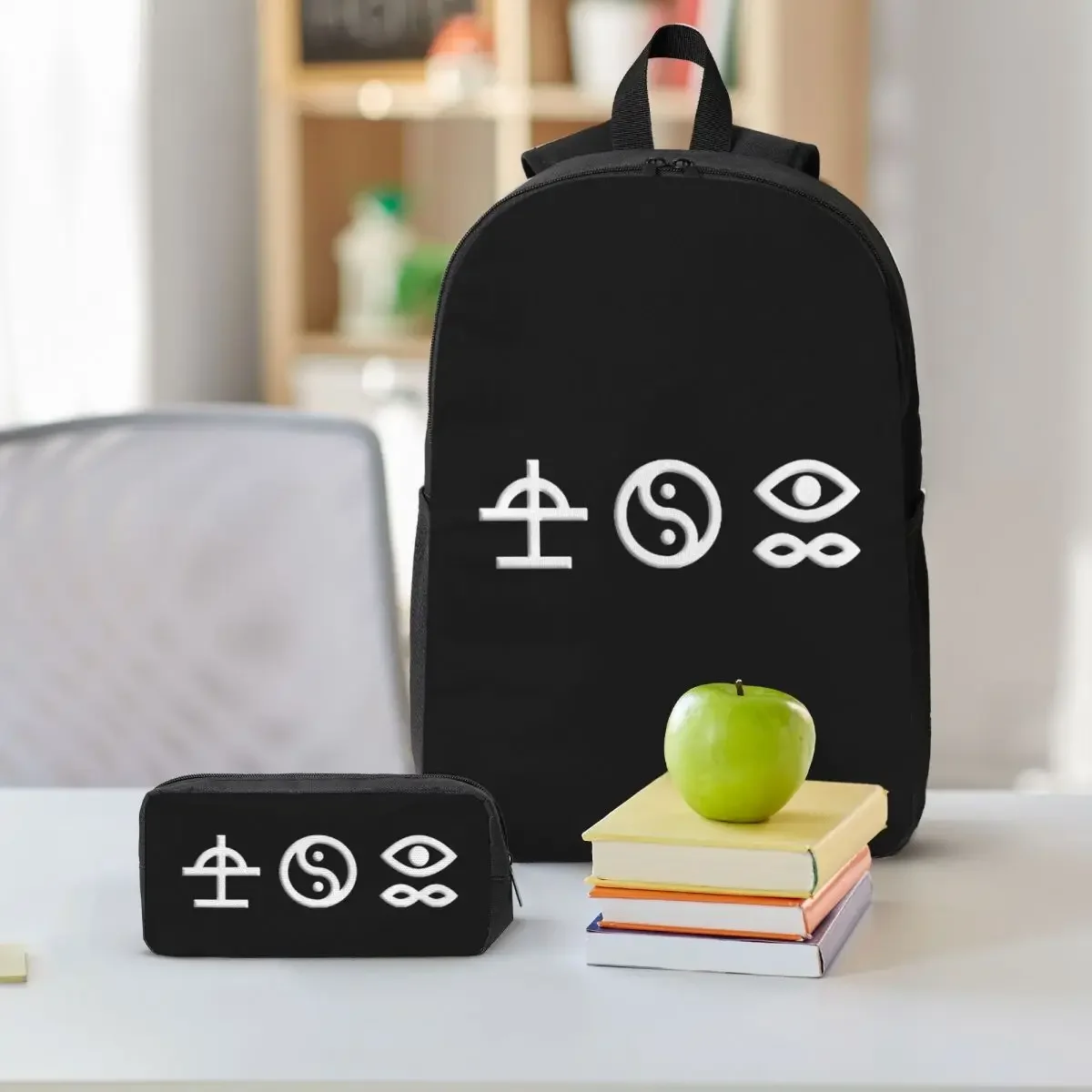 Bad Omens Is An American Metalcore Backpack BookBag School Bag Computer Shoulder Bags 3ps Insulated Lunch Bag Pencil Case