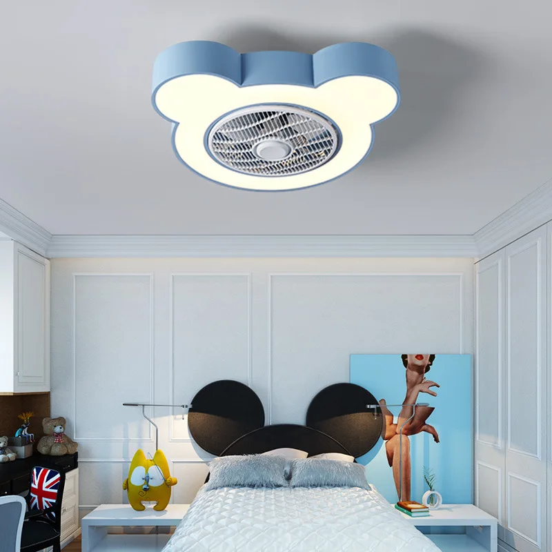 Cartoon Creative Dimmable Kid Room LED Warm and Fragrant for Boy  Girl Ceiling Fan with Light