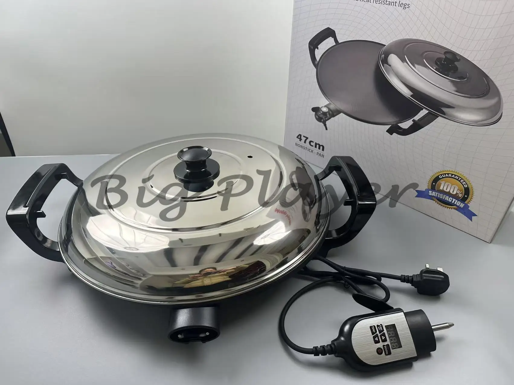 Производитель крепа Mogogo Injera, 1700 Вт, 16-дюймовая плита Tortilla Injera с крышкой, антипригарная умная сковорода-гриль Производитель крепа Mogogo Injera, 1700 Вт, 16-дюймовая плита Tortilla Injera с крышкой, антипригарная умная сковорода-гриль