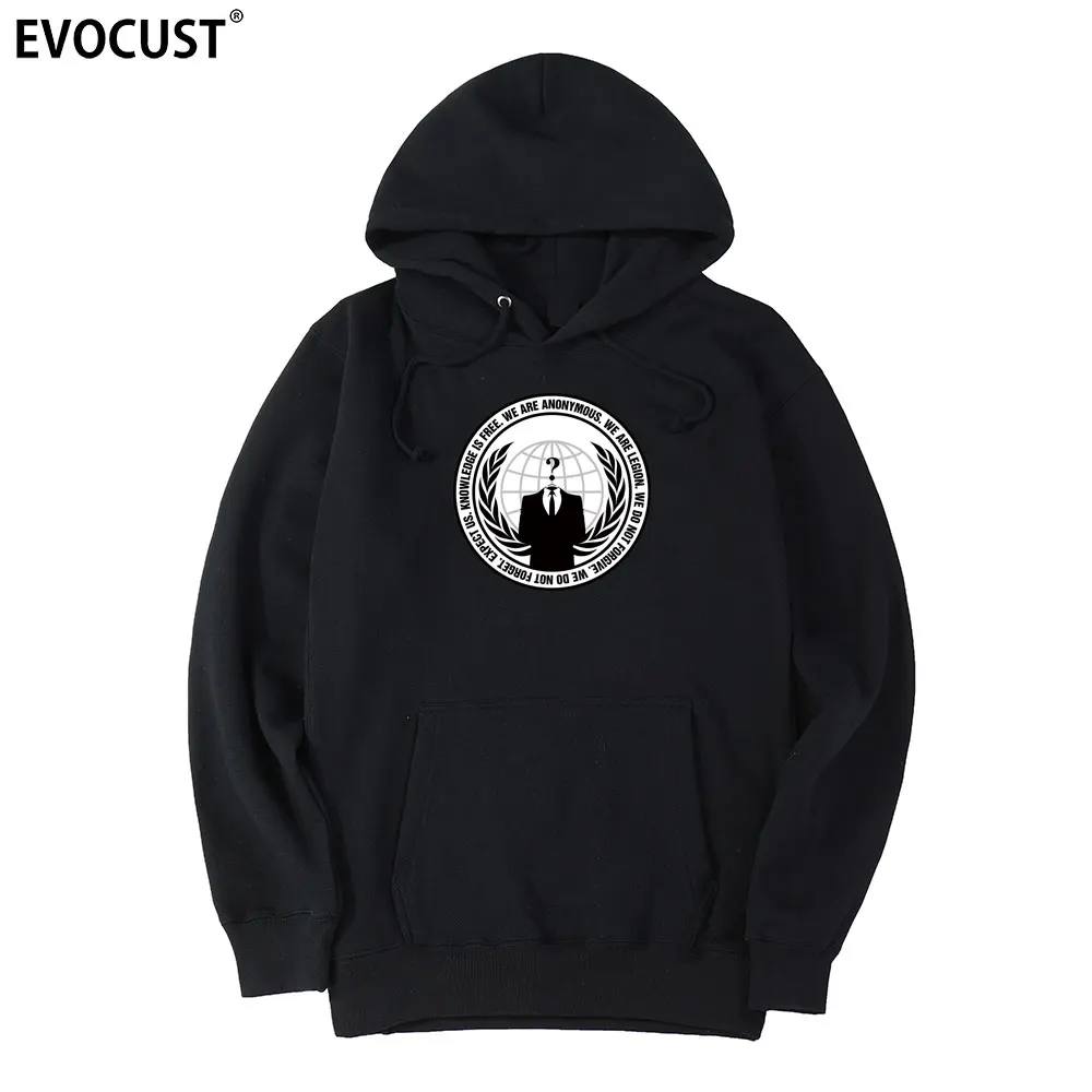 we are anonymous men Hoodies Sweatshirts women unisex Combed Cotton