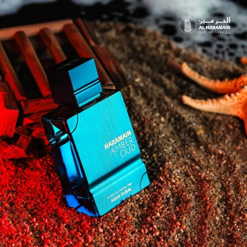Al Haramain Amber Oud Aqua Dubai Eau de Parfum Spray للجنسين 60 مل عطور عربية أصلية عطر فيرومونات عطرية دائمة