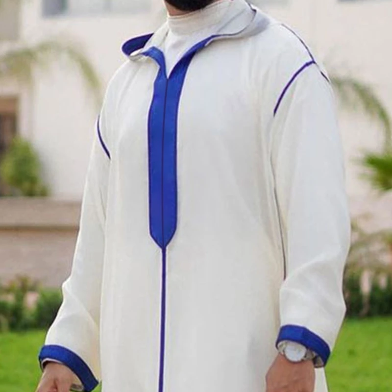 Muslimische Jubba Thobe Kleidung Männer Hoodie Ramadan Robe Kaftan Abaya Dubai Truthahn islamische Kleidung männlich lässig lose Robe