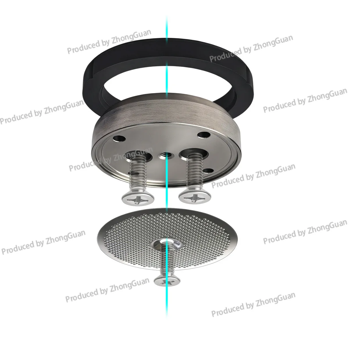 Coffee Machine Brewing Head Set Stainless Steel Natural Brewing Head Gasket Water Mesh Compatible for Gargia Coffee