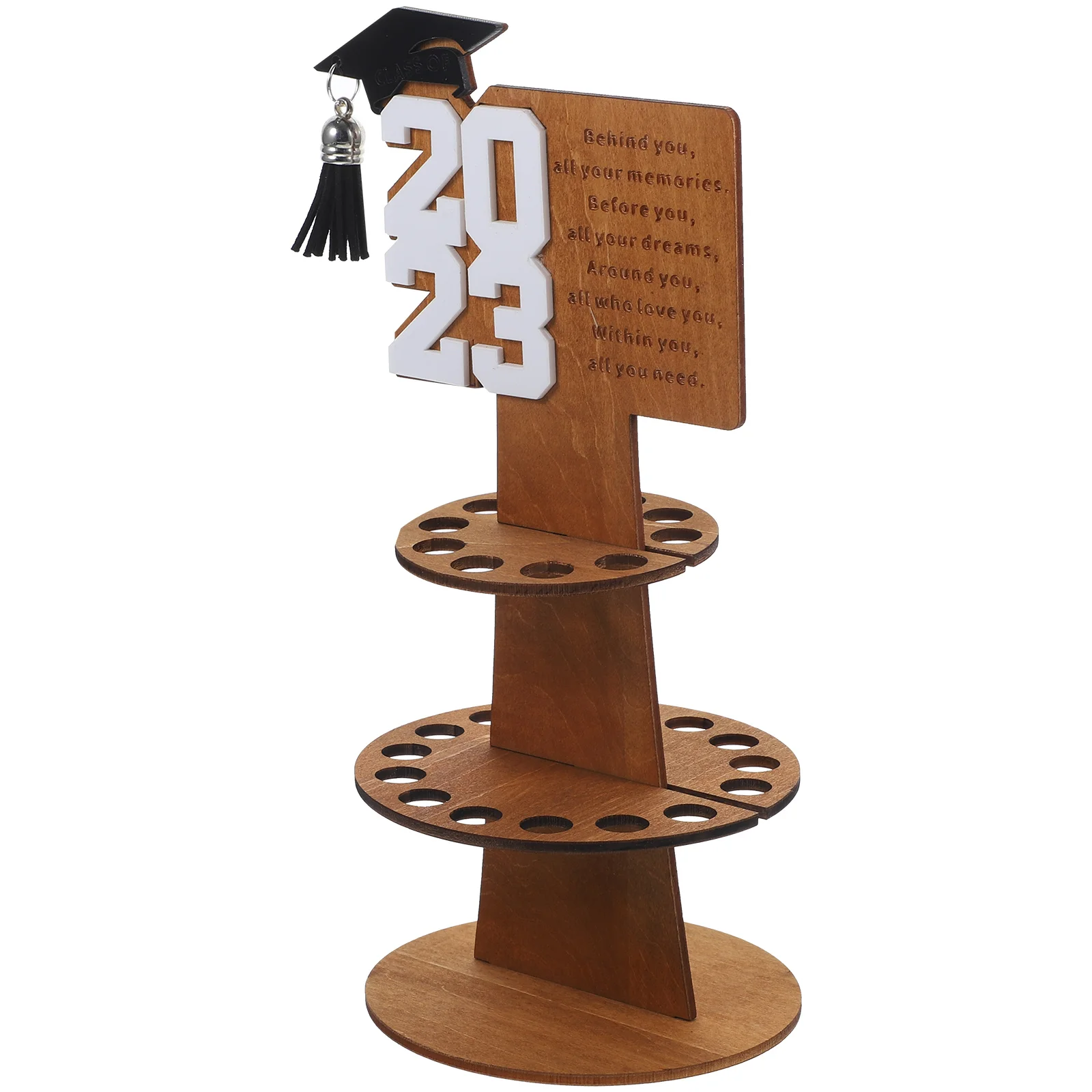 

Wooden Money Holder White Color Graduation Gift Party Decoration Sturdy Material DIY Assembly Cash Present Ideas