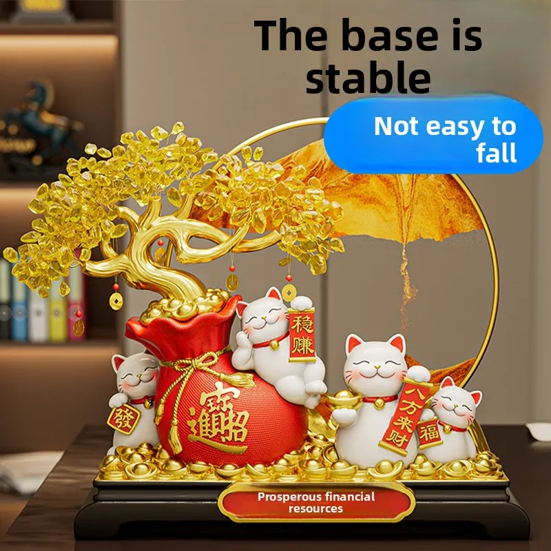 

New Chinese Sle Wealth Figurine Decoration Opening Gift Living Room op Front Desk Decorations Moving New Home Gifts