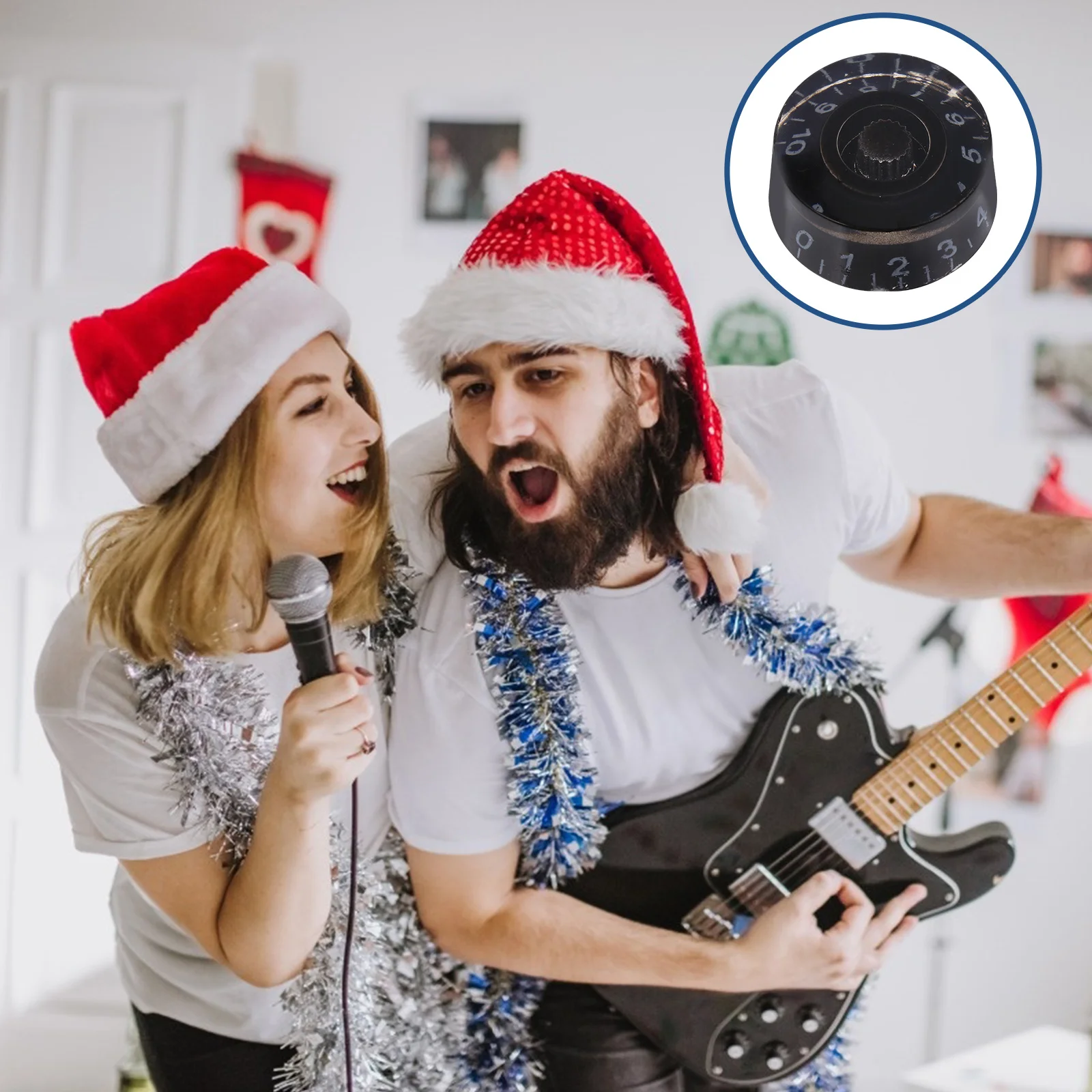 

10pcs Electric Guitar Knob High-Quality Acrylic Replacement For Potentiometer Control Rotary Audio Knob Volume Tone Amplifier