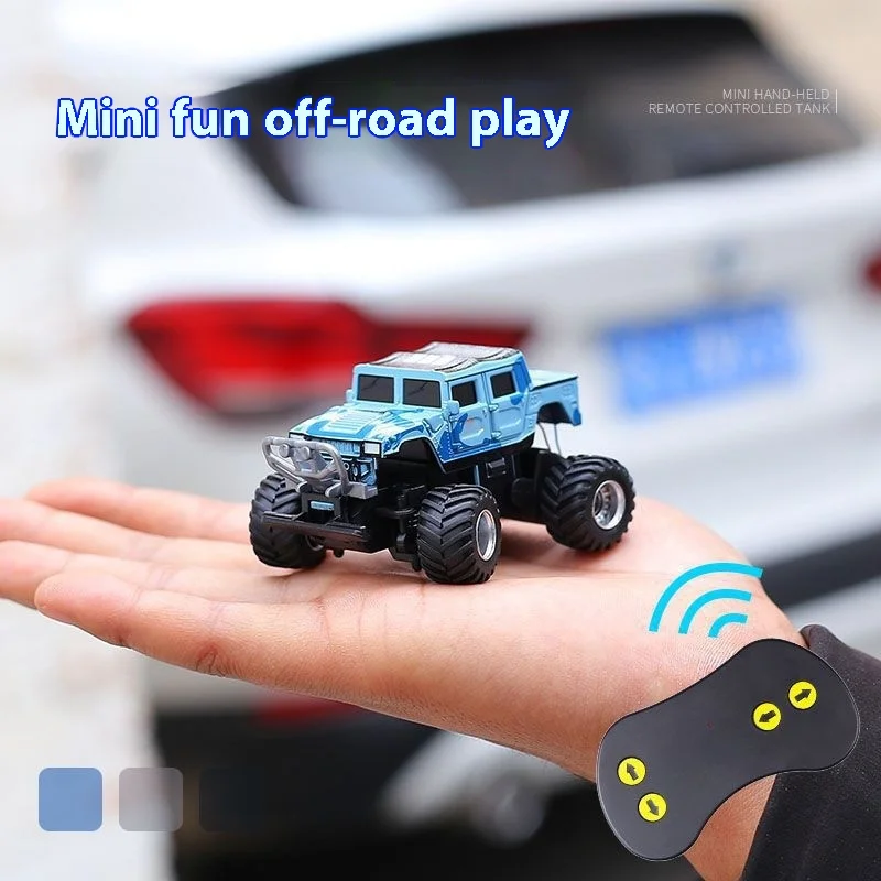 Mini remote control of off-road Bigfoot toy 1:58 model car charging remote control car 2.4G simulation front and rear shock abso