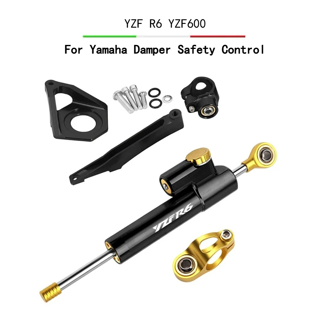

For Yamaha YZF R6 YZF600 2003 2004 2005 Steering Damper Applicable Motorcycle Steering Stabilize Damper Bracket Mount Modified
