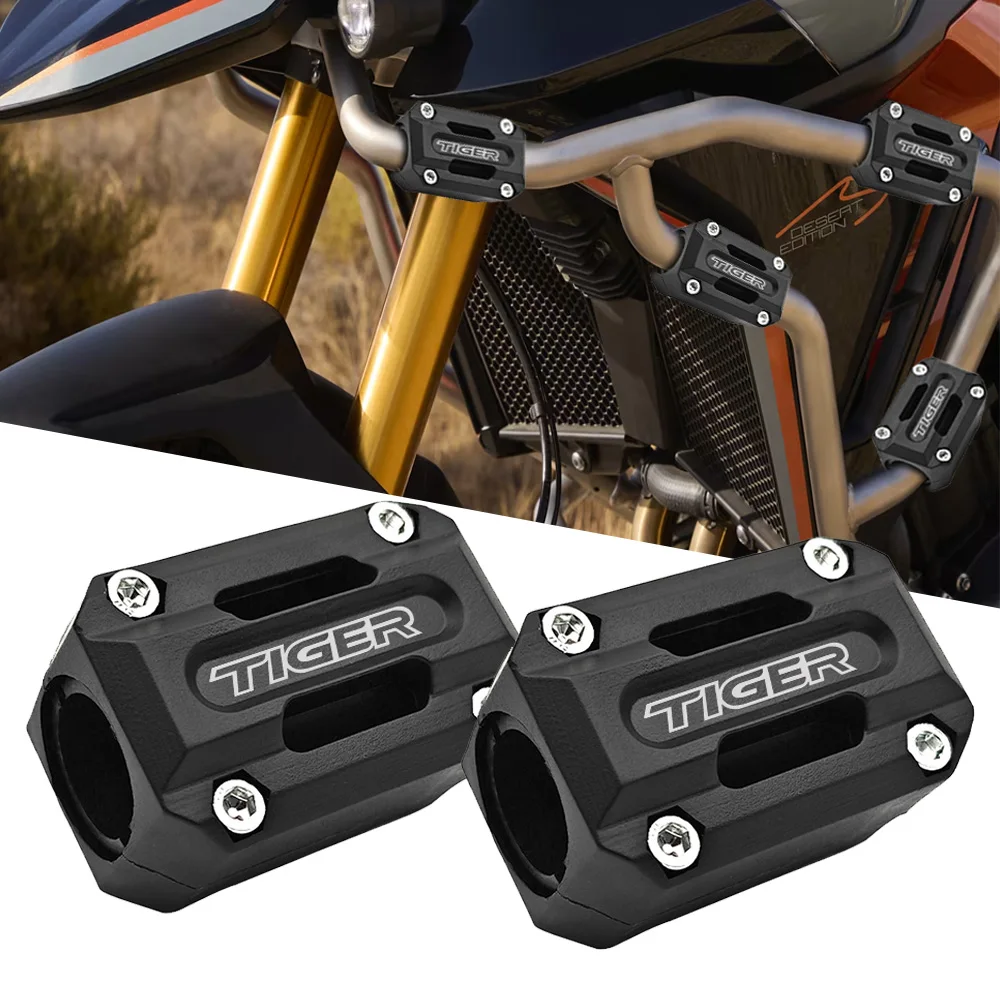 Fit For Tiger 660 850 900 GT PRO Rally Explorer 1200 1200 XCA XC Engine Protector Bumper 22 25 28MM CrashProtection Accessories
