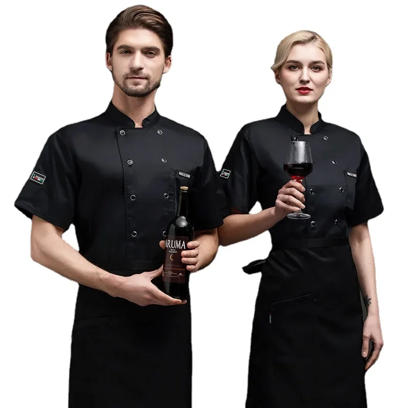 Koch Uniform westlichen Restaurant Unisex Koch Arbeits kleidung Männer Frauen Kellner Friseur atmungsaktive Küche Kochen Hotel jacke