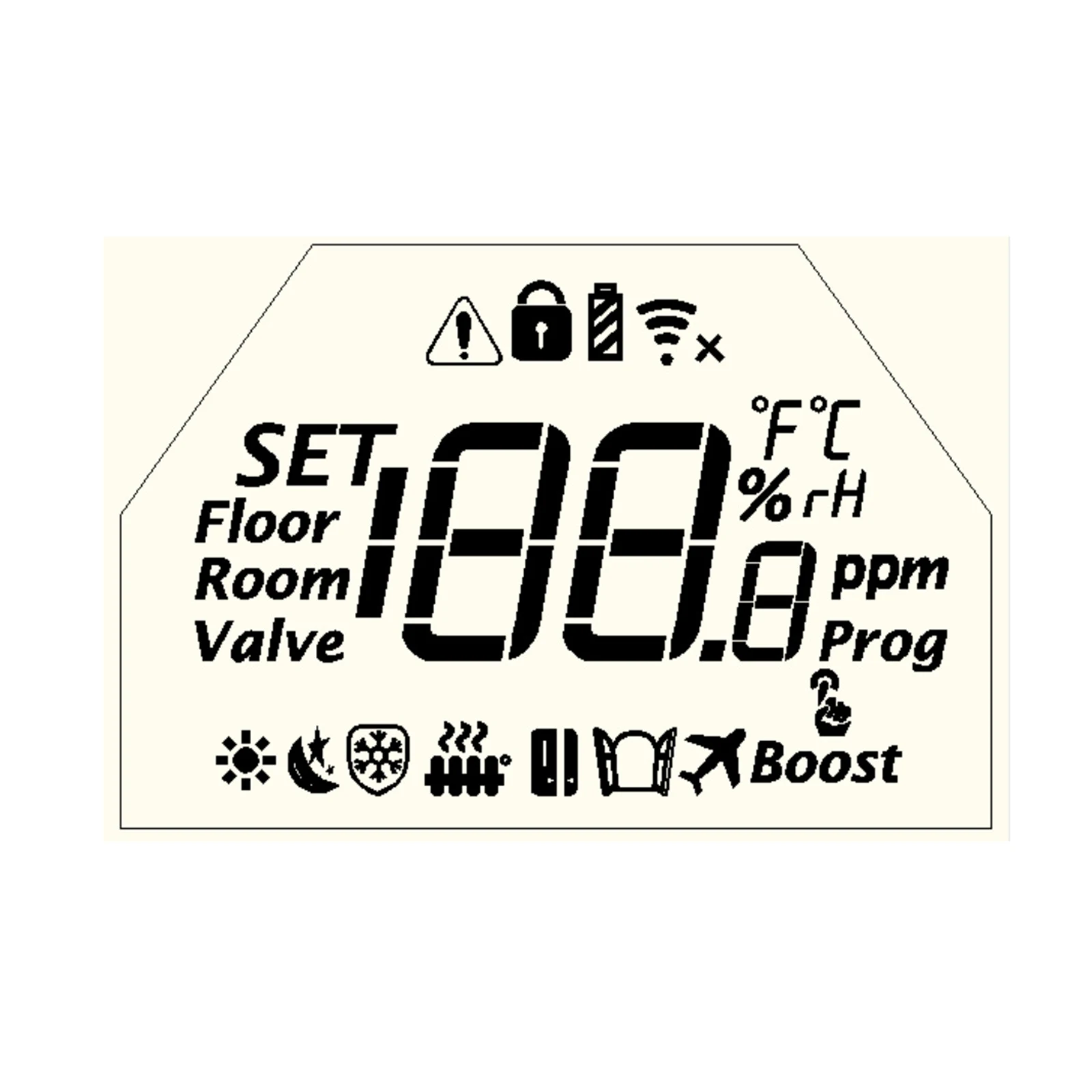 Cenbey Zigbee radiator valve radiator TRV smart digital display temperature control valve tuya APP temperature regulation timed