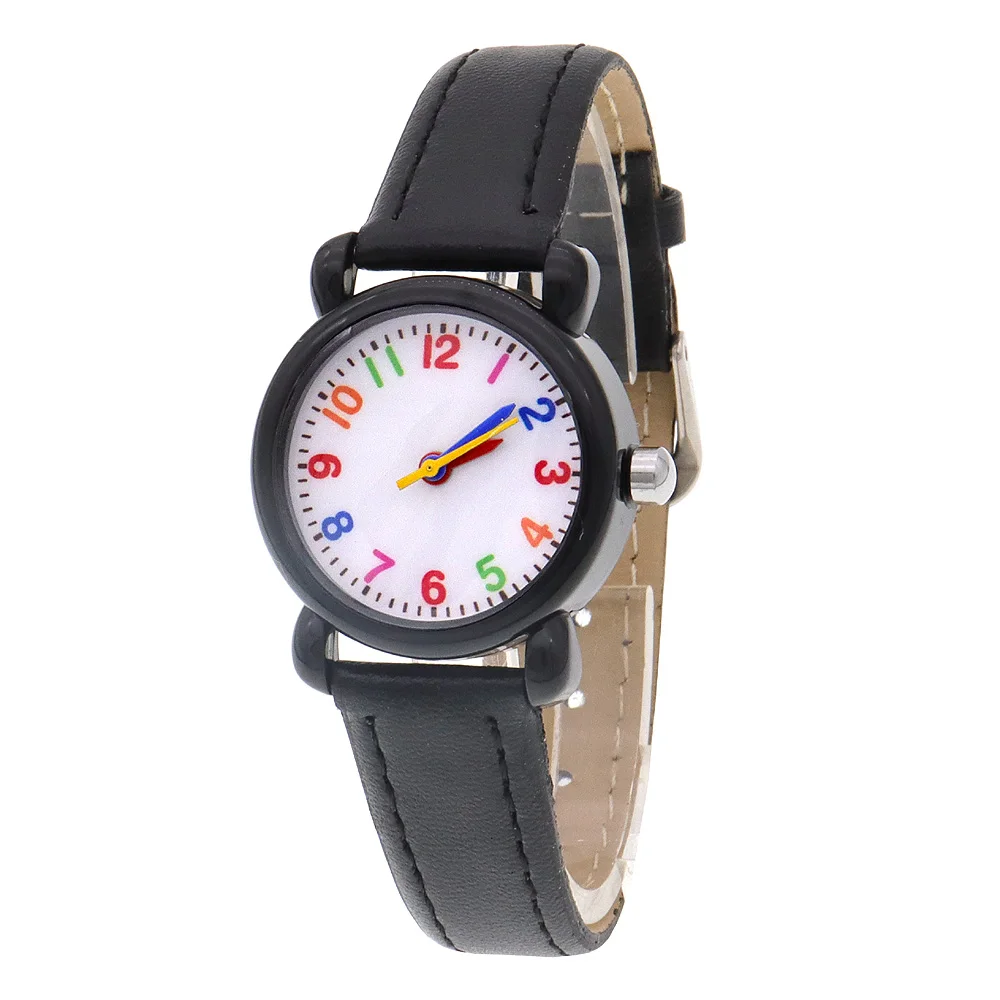 Fashion Girls Boys quadrante colorato orologi per bambini custodia in plastica orologio da 28mm orologio da polso per bambini orologi per bambini regali per feste