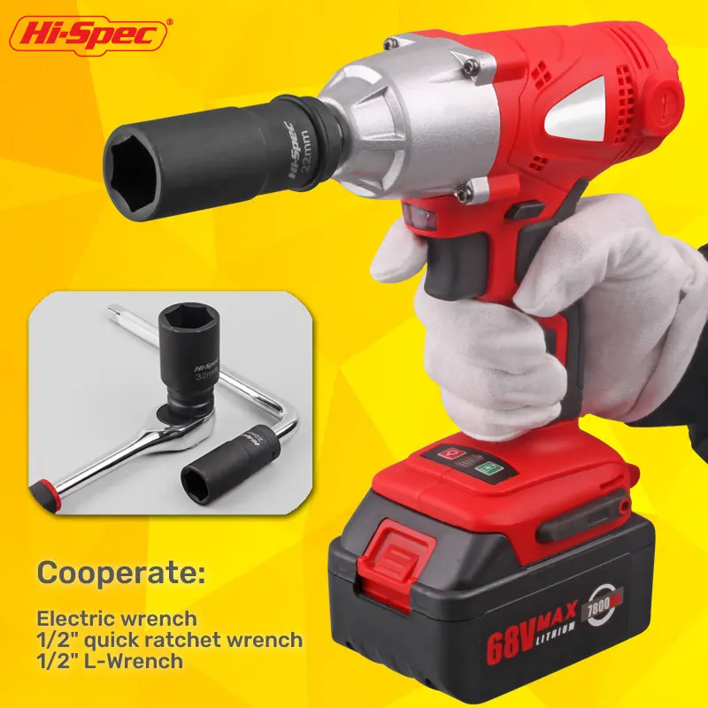 Enchufe de impacto profundo 1/2, adaptador alargado, cabeza de llave hexagonal, llave eléctrica para impacto eléctrico, aire neumático, 1 ud.
