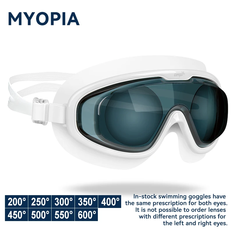 COPOZZ Myopia Swimming Goggles Adult Electroplate Anti-fog UV Protection Waterproof Professional Men Women Swimming Glasses