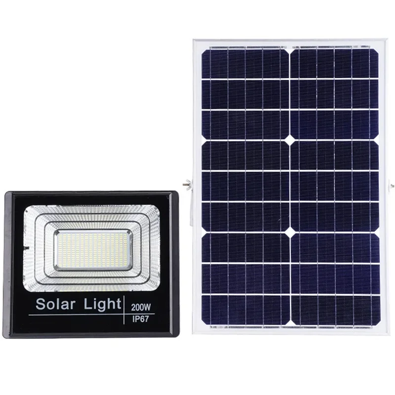 SEAN Luz solar 30W 60W 100W 200W Patio exterior impermeable IP65 lámpara de pared LED Control remoto