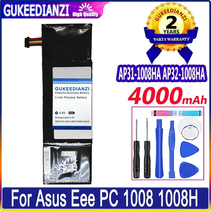 

Bateria AP31-1008HA AP32-1008HA 4000mAh High Capacity Replacement Battery For Asus Eee PC 1008 1008H 1008HA Batteries