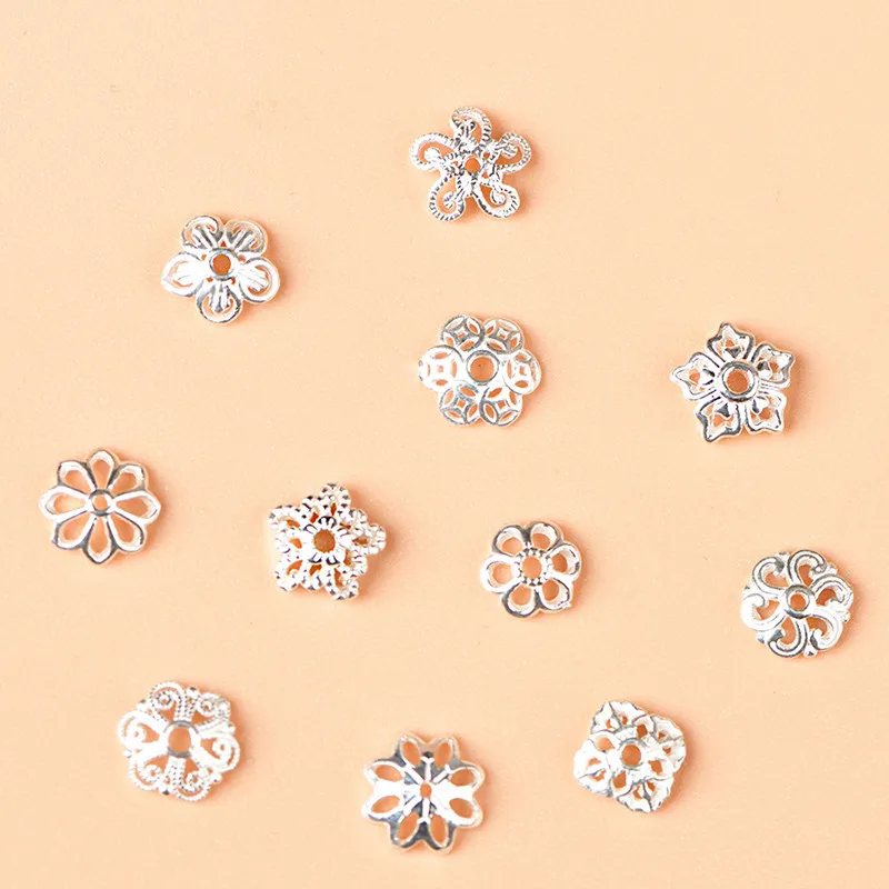 S925 حامل الخرزة الفضية حبة واحدة DIY الخرز الكريستال اليدوية صنع المجوهرات #1