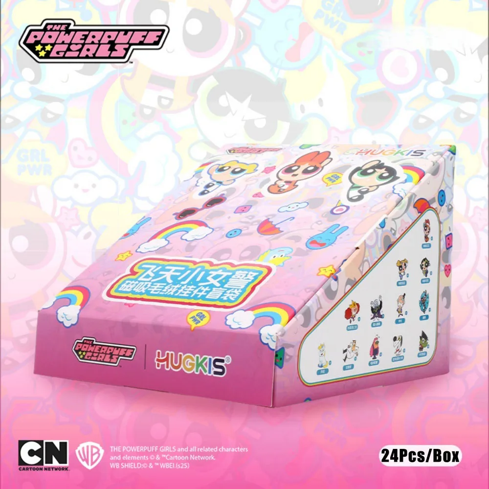 Genuino The Powerpuff Girls Portachiavi in peluche Blossom Bubbles Buttercup Cartoon Zaino Decor Chiave Ragazze Regali di compleanno di Natale
