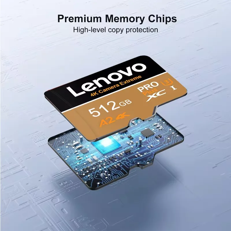 Lenovo New High Speed Memory Card 64GB 128GB 256GB A2 Micro TF SD Card 512GB SD Memory Card For Camera Phones tablets - view 6