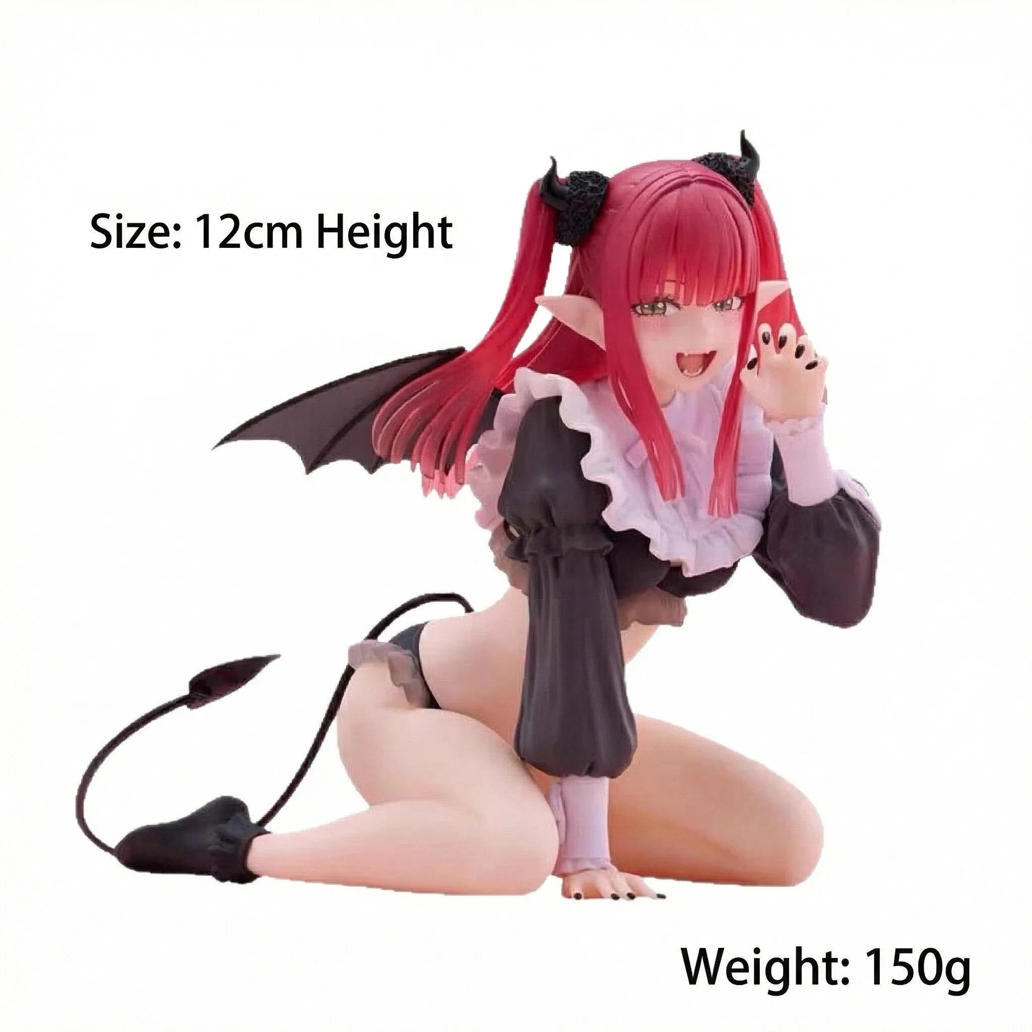 My Dress-Up Darling Marin Figure, Little Devil Succubus Cosplay Kneeling Pose Anime Action Figure, PVC Model Doll Desktop image 2