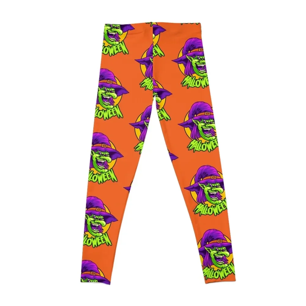 Pumpkins Scary Trick or Treat Happy Halloween Leggings Women's trousers for fitness Women's push up Womens Leggings