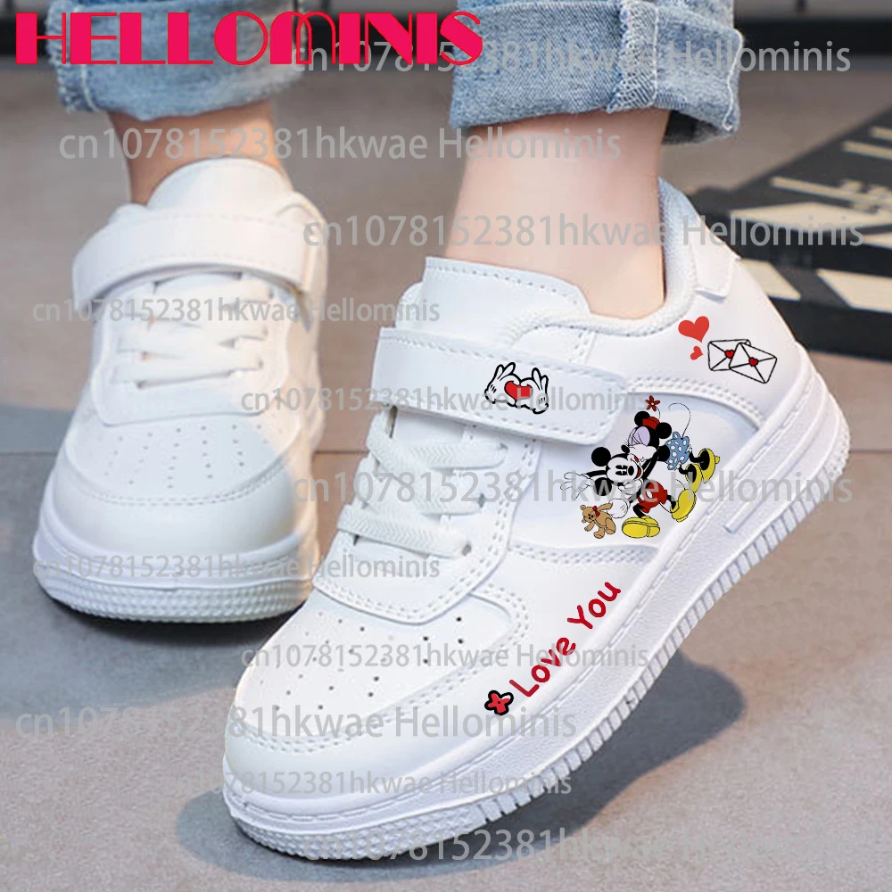 

Рождественский подарок, нескользящая уличная легкая обувь с Микки и Минни Маусом, удобная обувь для мальчиков и девочек, детский подарок