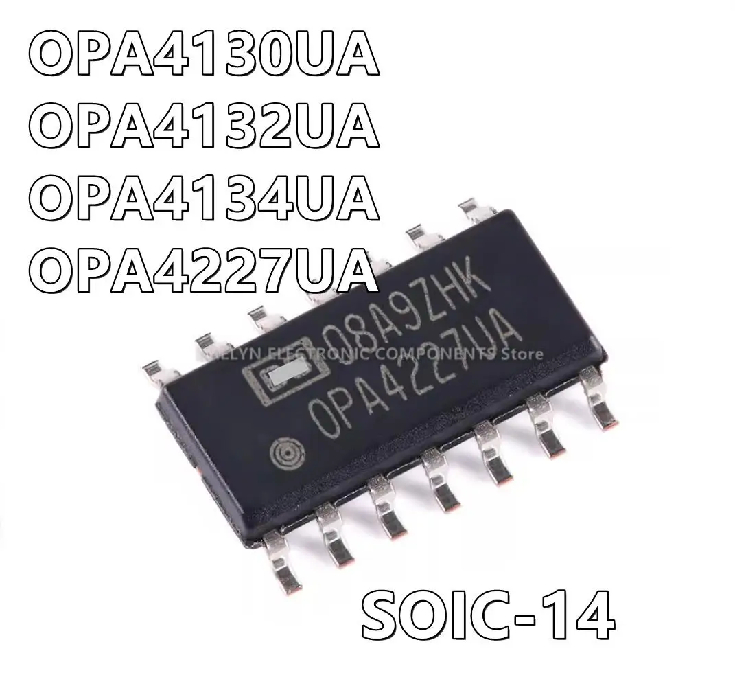 10Pcs/lot OPA4130UA OPA4130 OPA4132UA OPA4132 OPA4134UA OPA4134 OPA4227UA Audio J-FET General Purpose Amplifier 4 Circuit SOIC14