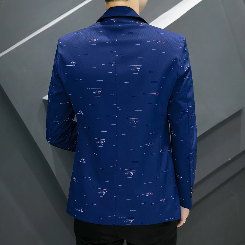 2024 New Casual Fashion Handsome Suit Youth Korean Version Slim-fit Trend Men\'s Suit Blazer Hombre Veste Costume Homme Luxe