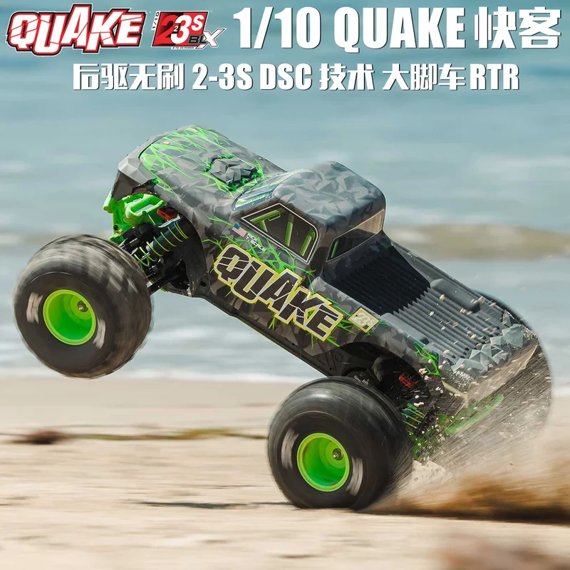 

ARRMA 1/10 QUAKE Remote Control Electric Rear Wheel Drive Brushless 2-3S DSC Monster Truck 80KM/H Off-Road Vehicle RTR Toys