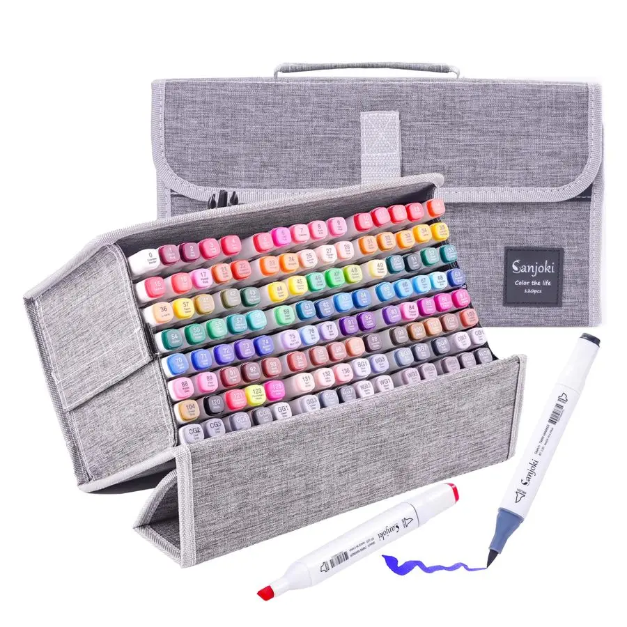 

Маркеры 120-цветные кончики кисти, многоцветная ручка, профессиональная маркировочная ручка для художника и начинающих