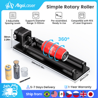 AlgoLaser ARR Laser Engraver Rotary Roller Y-Axis 360° Rotating Can Engrave Cylindrical Object for XTOOL ACMER TWOTREES Sculpfun