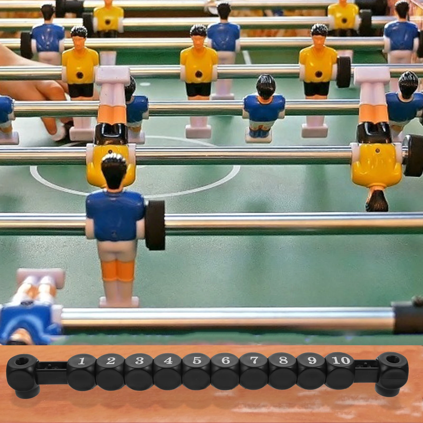 

2pcs Foosball Scoring Keepers Durable Plastic Score Counters For Table Black Multipurpose Scoring Markers Household Scorekeepers