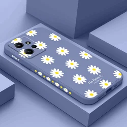 Flying Daisies Phone Case For Xiaomi Redmi Note 13 12 12S 11 11S 10 10T 10S 9 9S 8 7 Pro Plus 4G 5G Liquid Silicone Cover