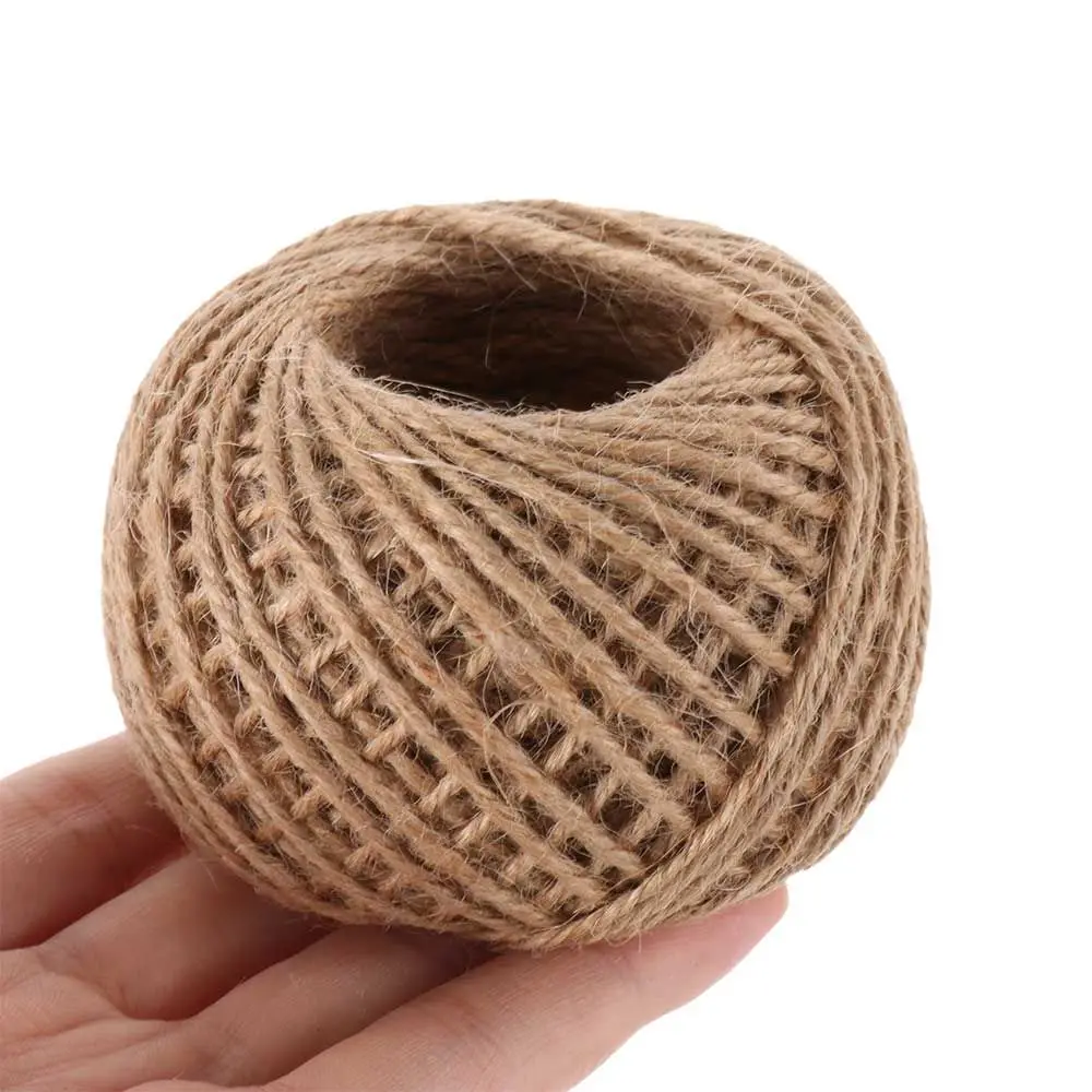 10/50/100Meter Natural Jute Rope Jute Twine Jute Hemp Cat Pet Scratching Cord String Burlap Ribbon Gift Wrapping Wedding Party
