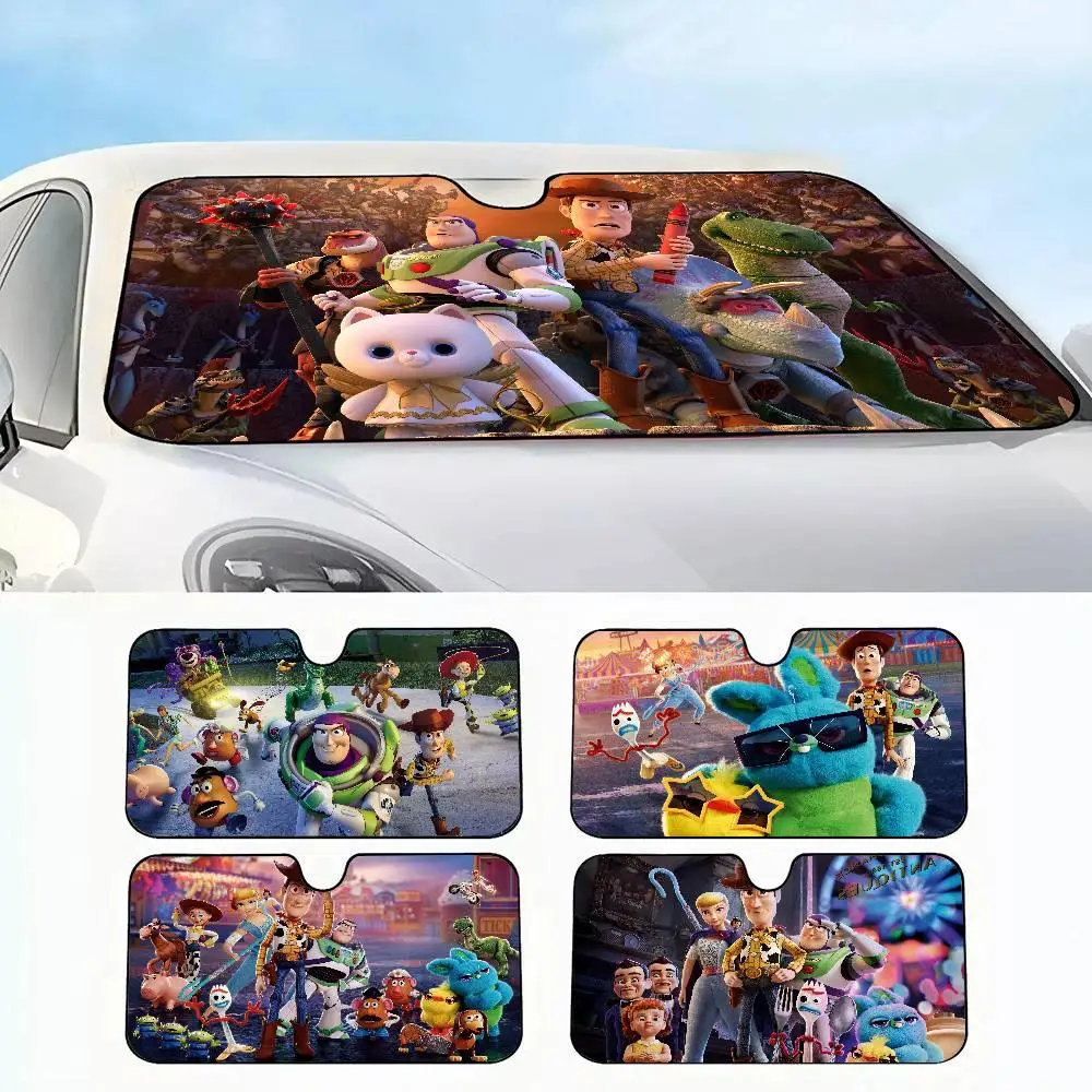 

MINISO Disney Toys Story Car SunShade Windshield Sun Shade Personalized Picture Block UV Rays Visor Protector