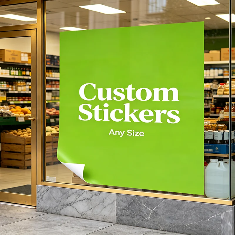 Any Size 100cm Custom Sticker Suitable Hotel Shop Bookstore Beauty salon Hospital School Discount Promotion Business Activitie
