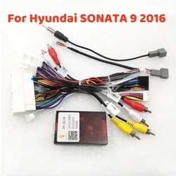 For KIA CEED/NIRO/RIO/SELTOS/SPORTAGE/HYUNDAI SONATA 9 Android 2 Din GPSCar Radio Canbus Decoder Wiring Harness Adapter HY-SS-04
