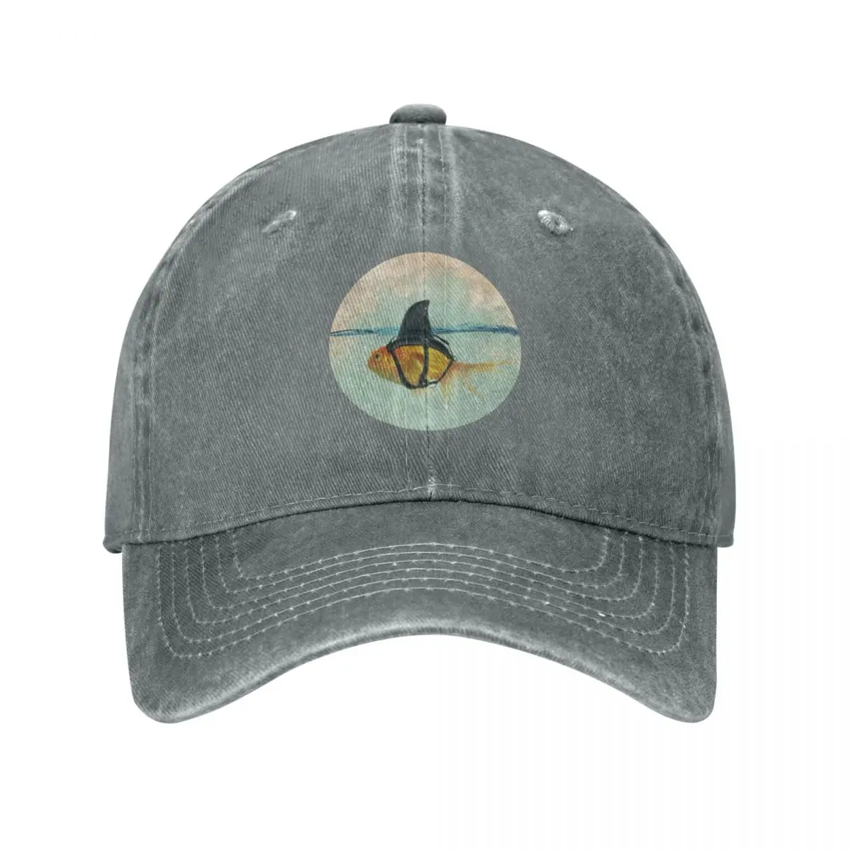 

Brilliant Disguise, Goldfish with a Shark Fin Cap Cowboy Hat fishing hat cap men's Women's