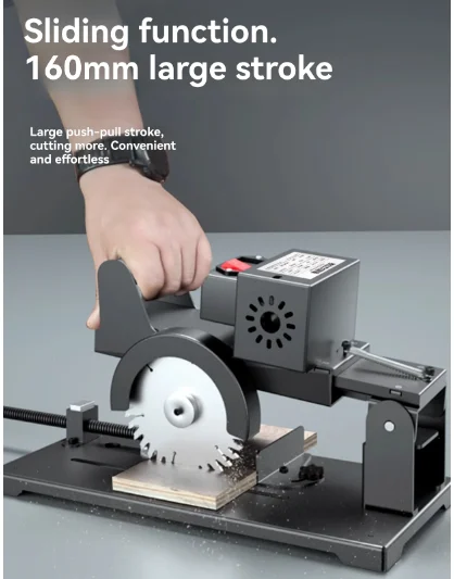 Multi-functional Push-Pull Sliding Cutting Saw - Push-Pull Blade Metal Wood Tile Cutting Machine for Aluminum Alloy & Stainless