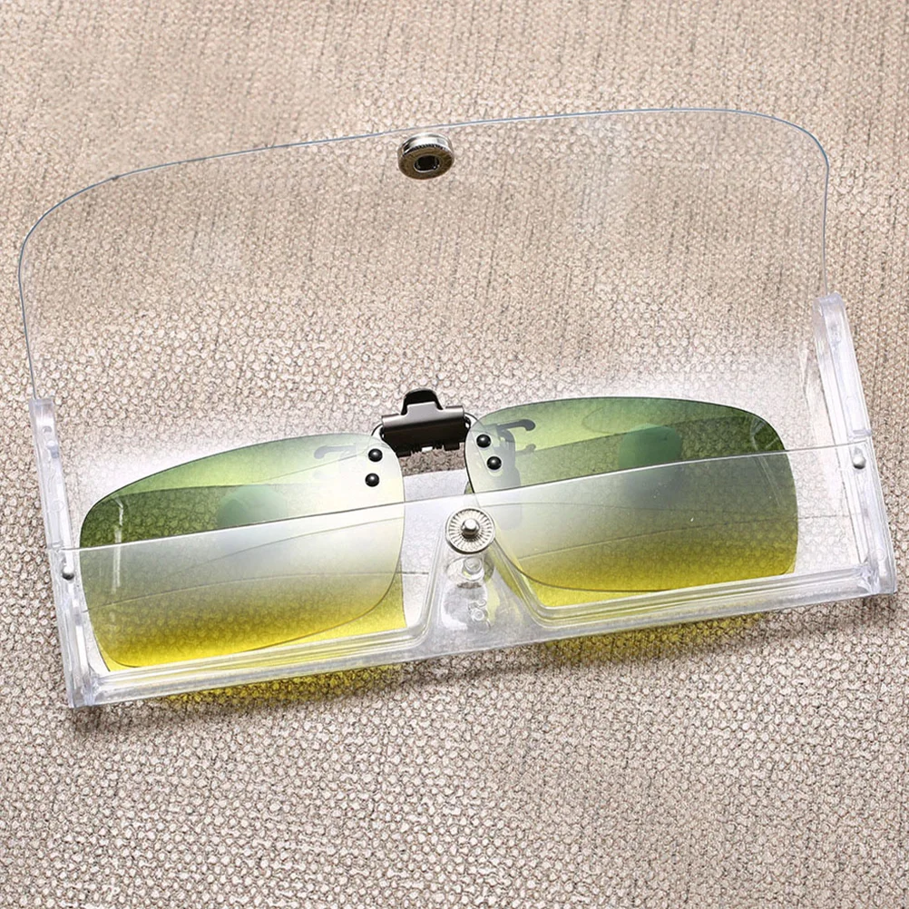 Estuche rígido para gafas de sol, caja transparente delgada para lectura de gafas, 12 Uds.