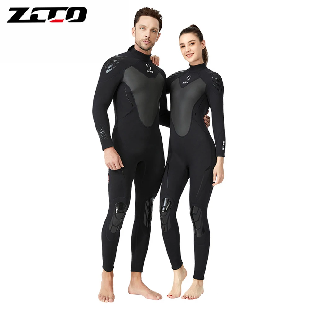 ZCCO-Neoprene Wetsuit for Men and Women, Warm, Super Elastic, Wear-Resistant, Cold-Proof, Surfing, Snorkeling, 3mm