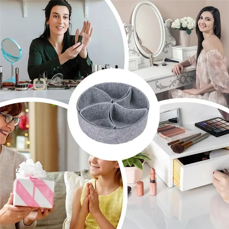 

BMBY-Drawer Organizers Dividers Drawer Divider Storage Bins Desk Organizer Catchall Tray Vanity Drawer Organizer Storage