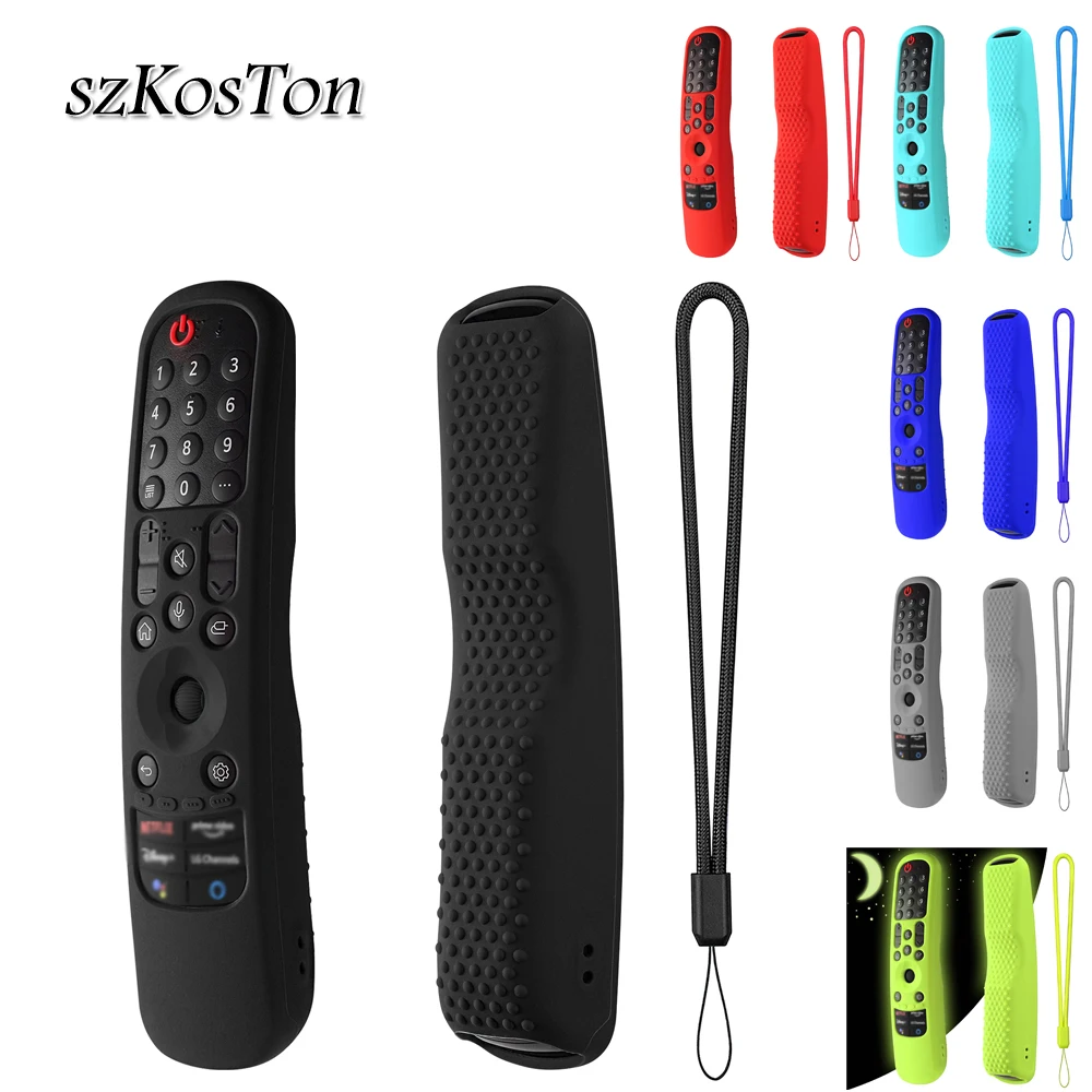 Silicone Protective Cover for Smart TV Remote Protection Case Compatible with Magic Remote Control MR21GA/MR22GA/MR23GA